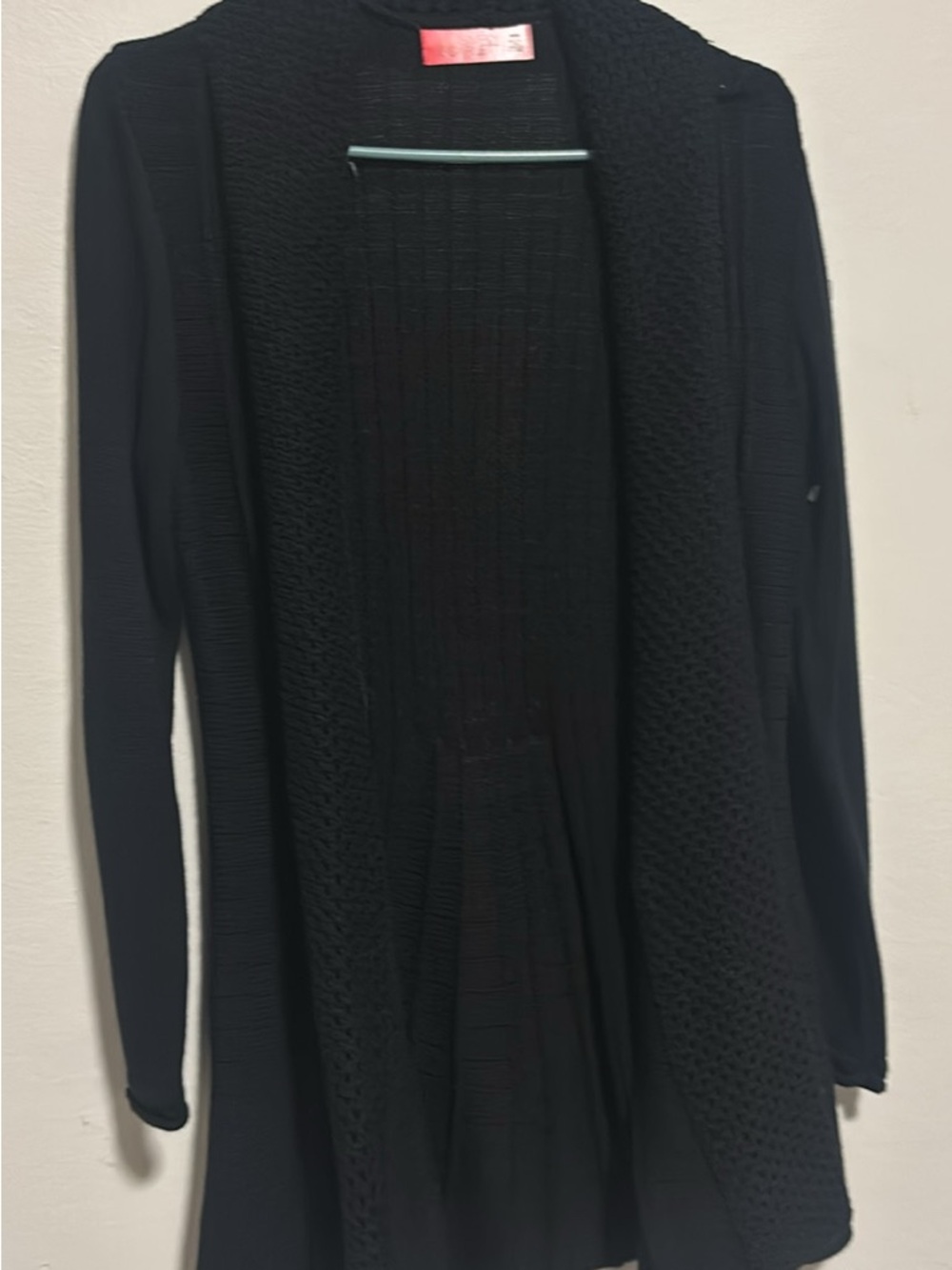 NWT Black Open-Front Women's Knit Cardigan Sweater